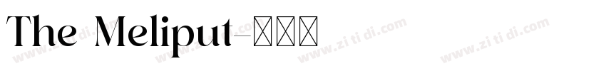 The Meliput字体转换